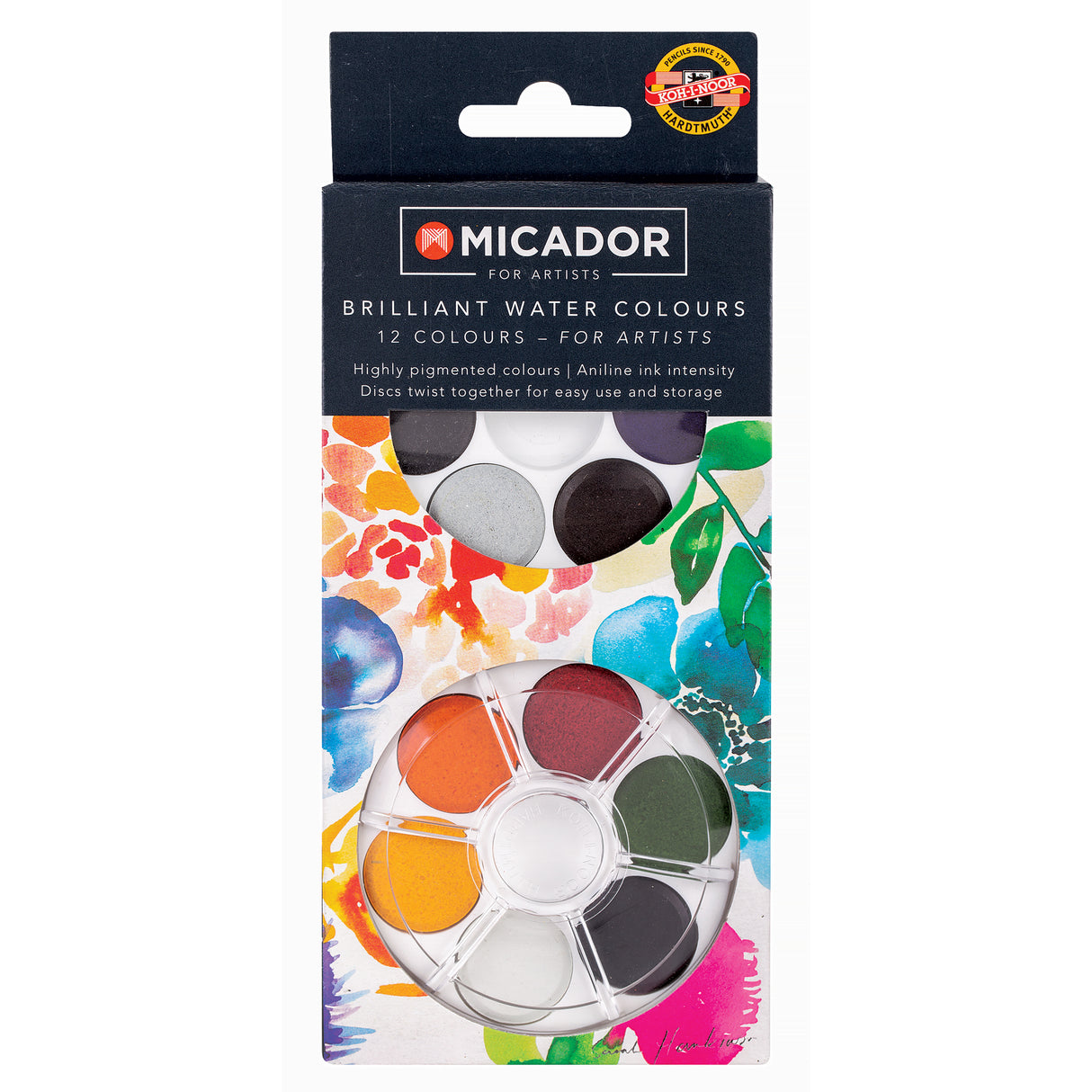 Koh-I-Noor Brilliant Watercolour Paint Discs - Zart
