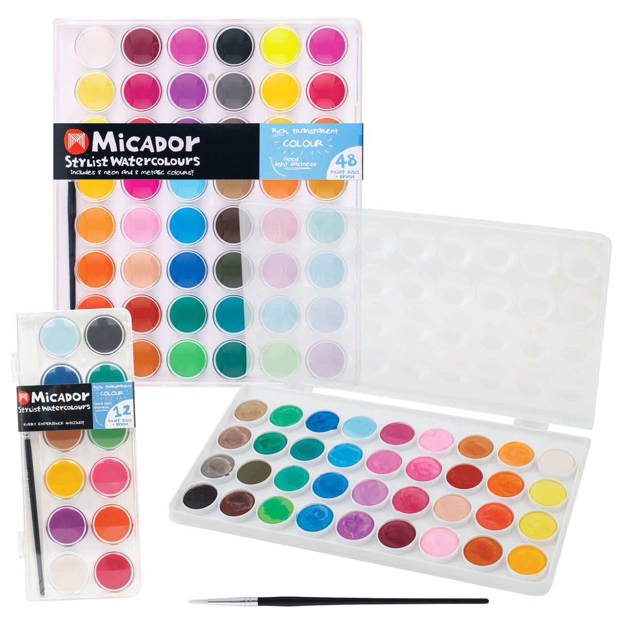Micador Stylist Watercolours Paints - Zart