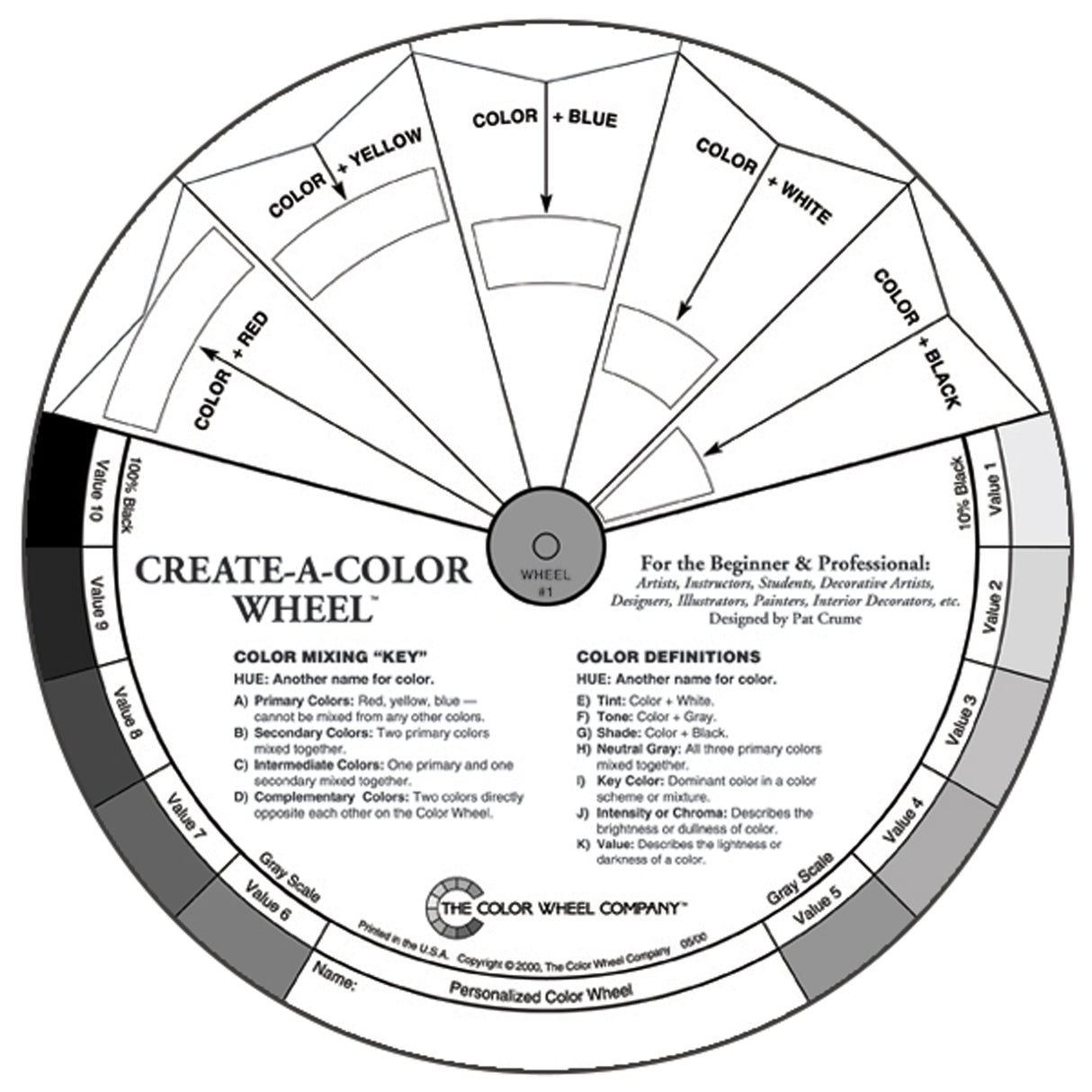 Create-A-Colour Wheel Blank Colour Wheel - Zart