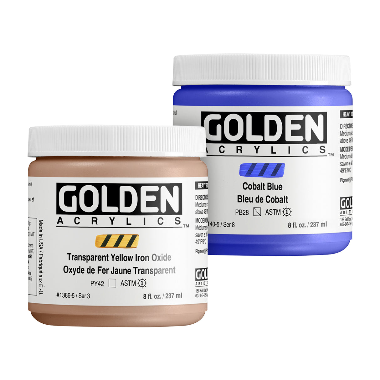 Golden Heavy Body Acrylic Paint Series 2 & 3 237mL Tubs