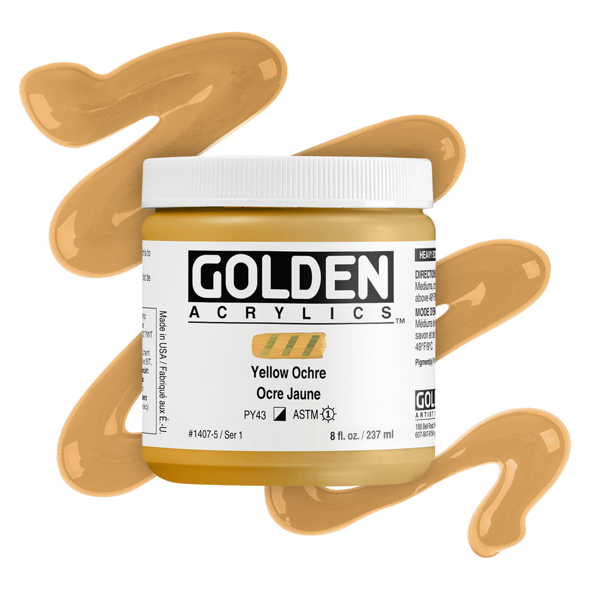 Golden Heavy Body Acrylic Paint Series 1 237mL Tubs
