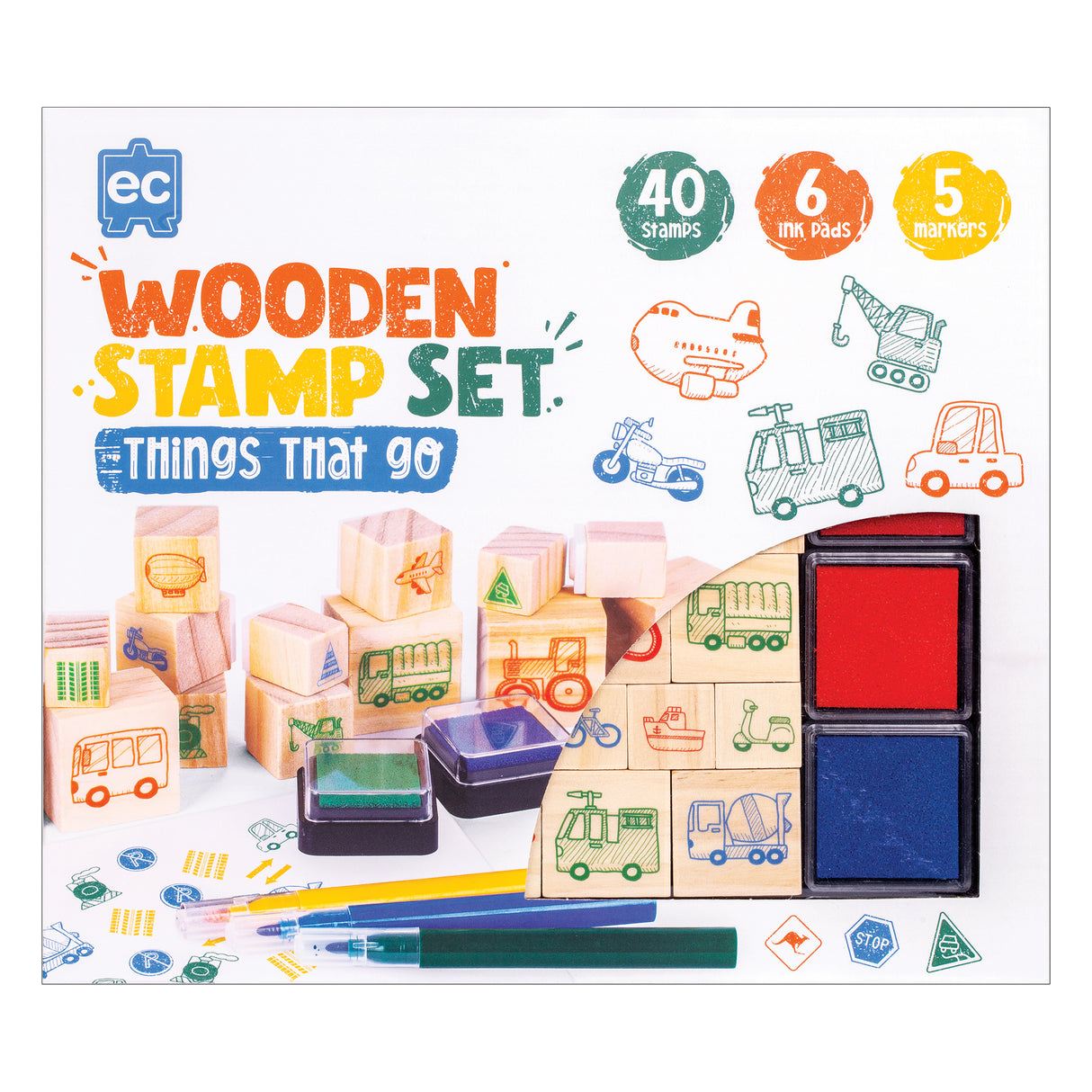 EC Wooden Stamp Sets - Zart