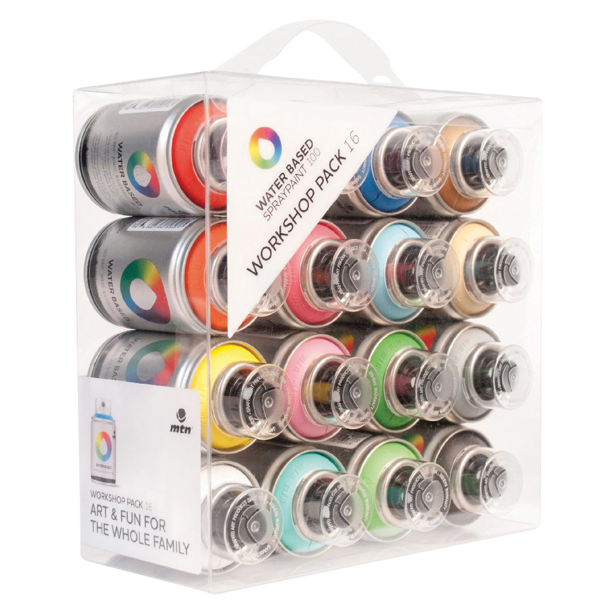 MTN Water Based 100mL Spray Paint Pack of 16 - Zart