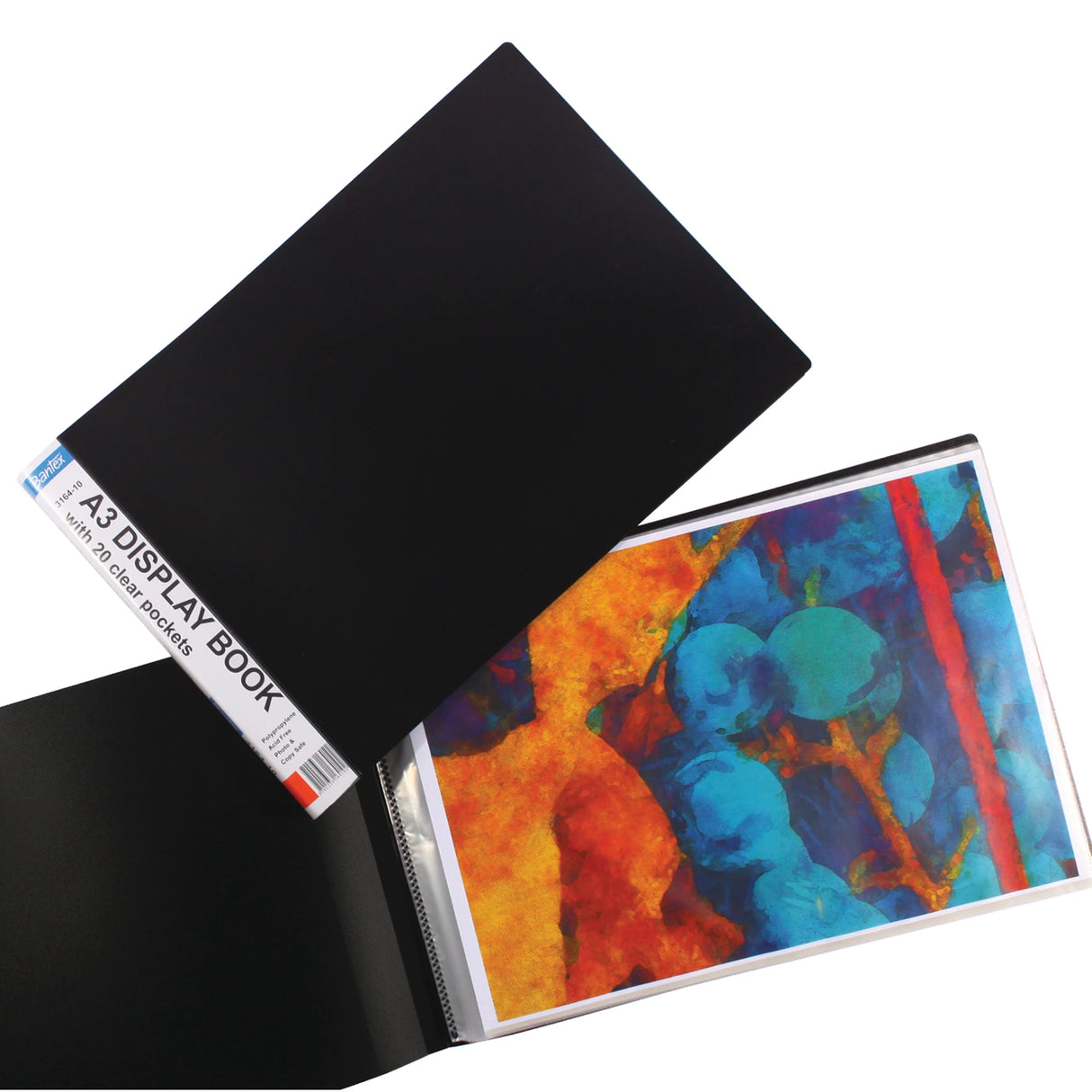 Bantex Display Book A3 Landscape 20 Pocket Black - Zart