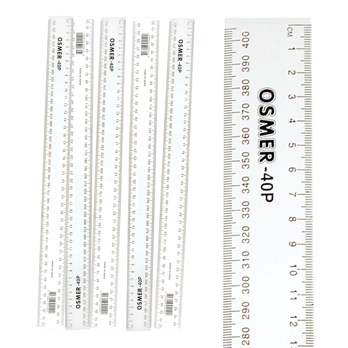 Ruler 40cm Plastic Pack of 20