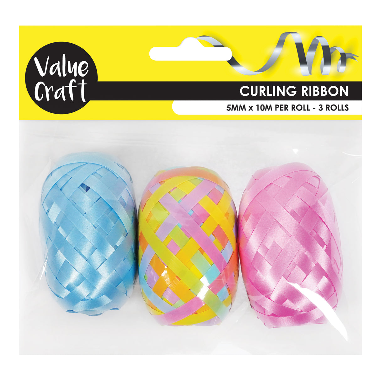 Curling Ribbon Pastel Pack of 3 - Zart