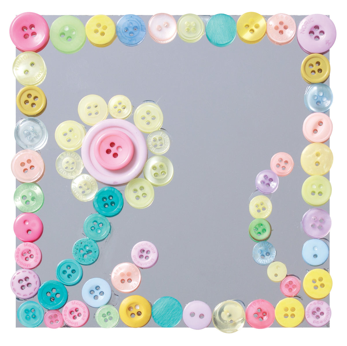 Zart Basics Plastic Buttons Pastel Classpack 600g