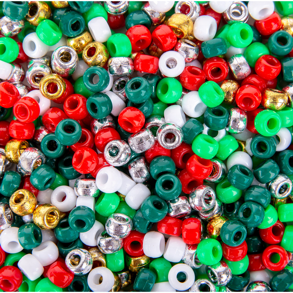 Pony Beads Christmas Colours 250g