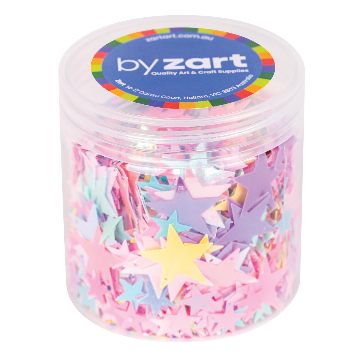 Sequin Stars Pastel Iridescent 50g - ZART