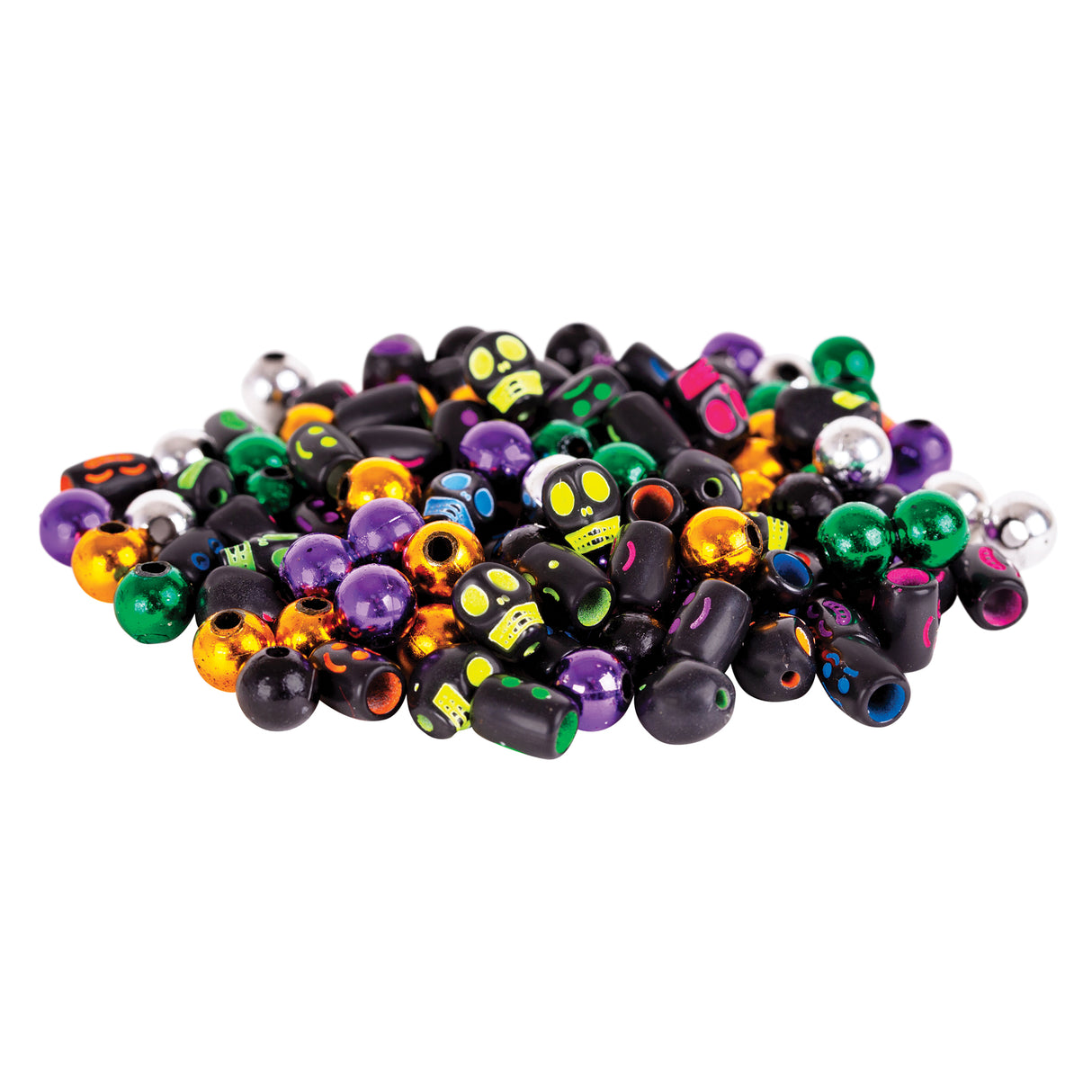 Skull & Face Beads 100g Jar - ZART