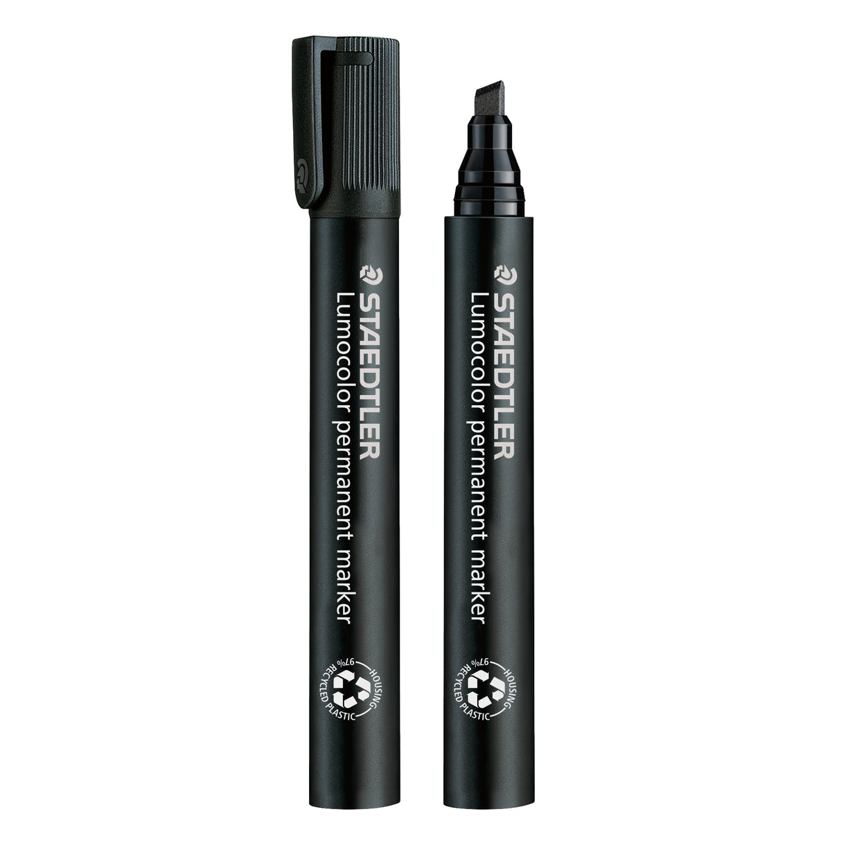 Staedtler Lumocolor Permanent Marker Black Pack of 10 - Zart