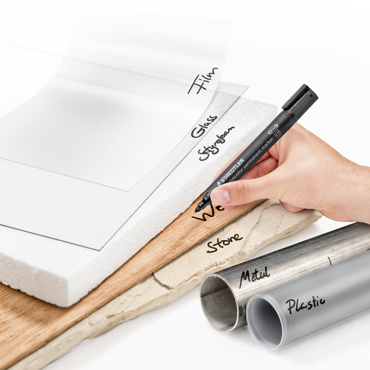 Staedtler Lumocolor Permanent Marker Black Pack of 10 - Zart