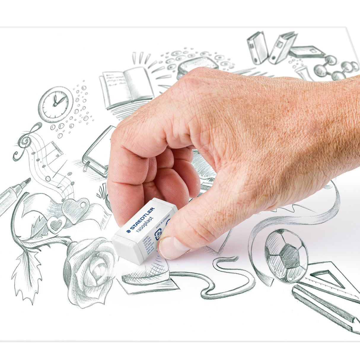 Staedtler Rasoplast Pencil Eraser Small Pack of 40 - Zart