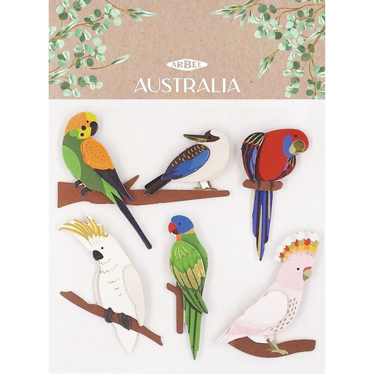 3D Stickers Australian Birds - Zart