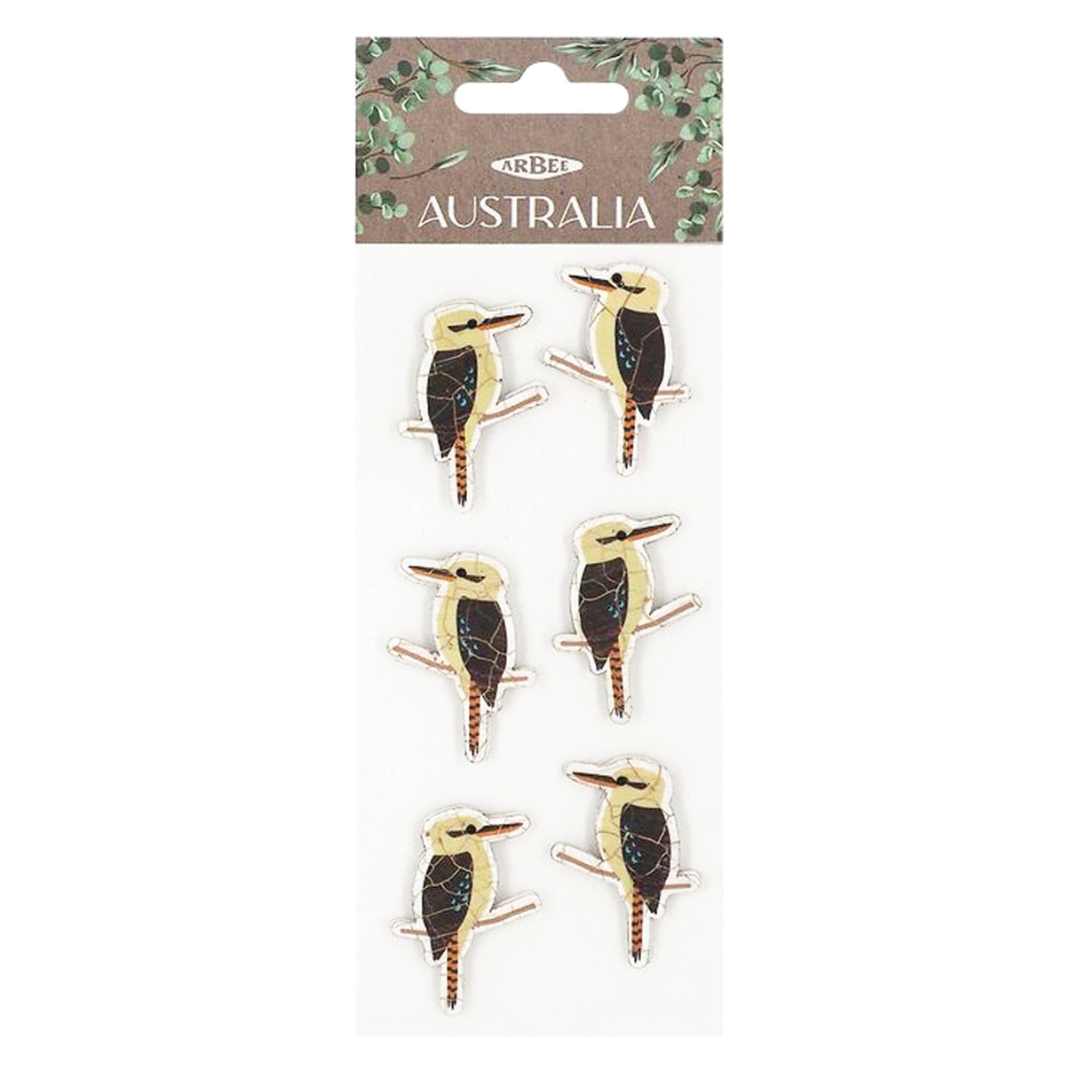 3D Stickers Australian Birds - Kookaburra - Zart