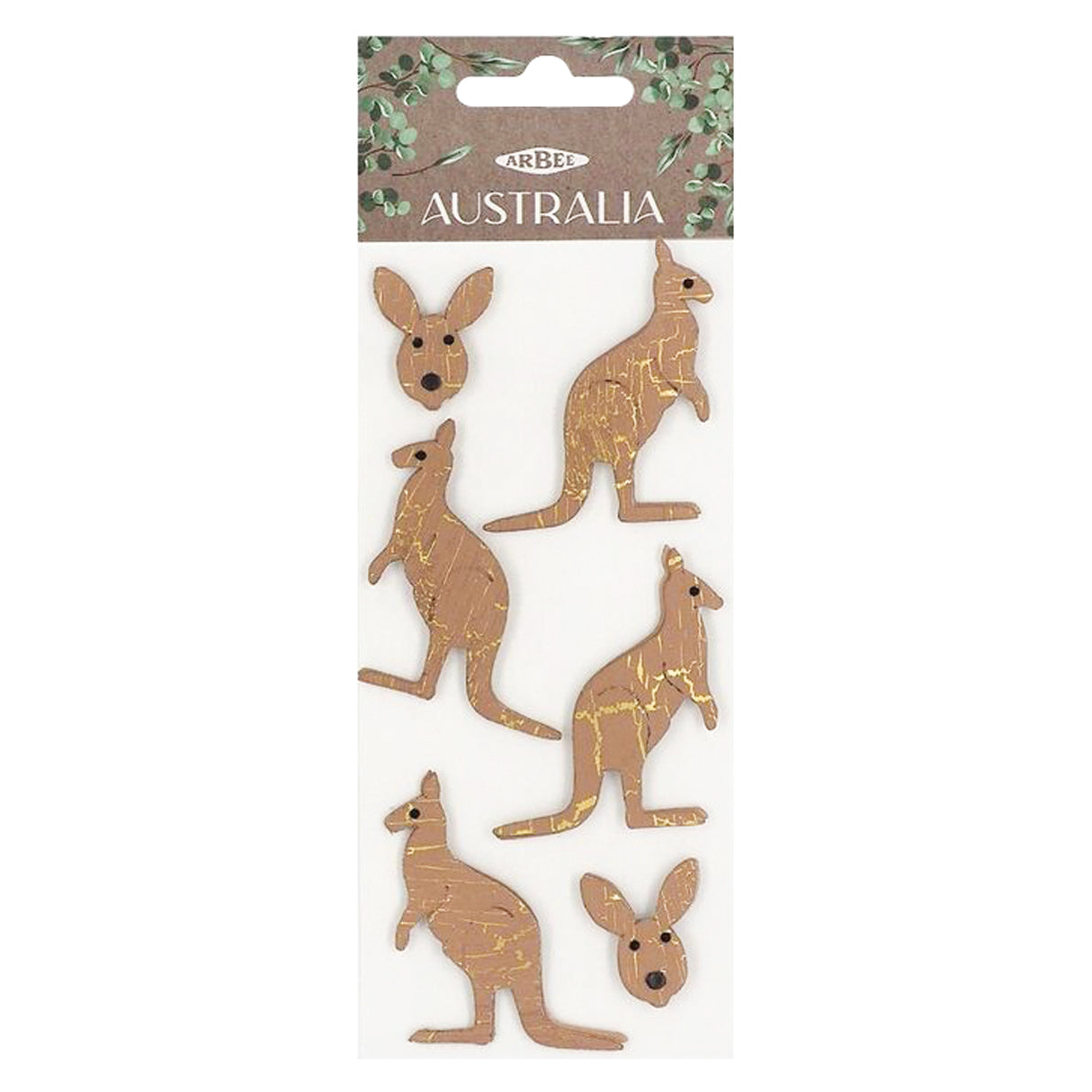 3D Stickers Australian Animals - Kangaroo - Zart