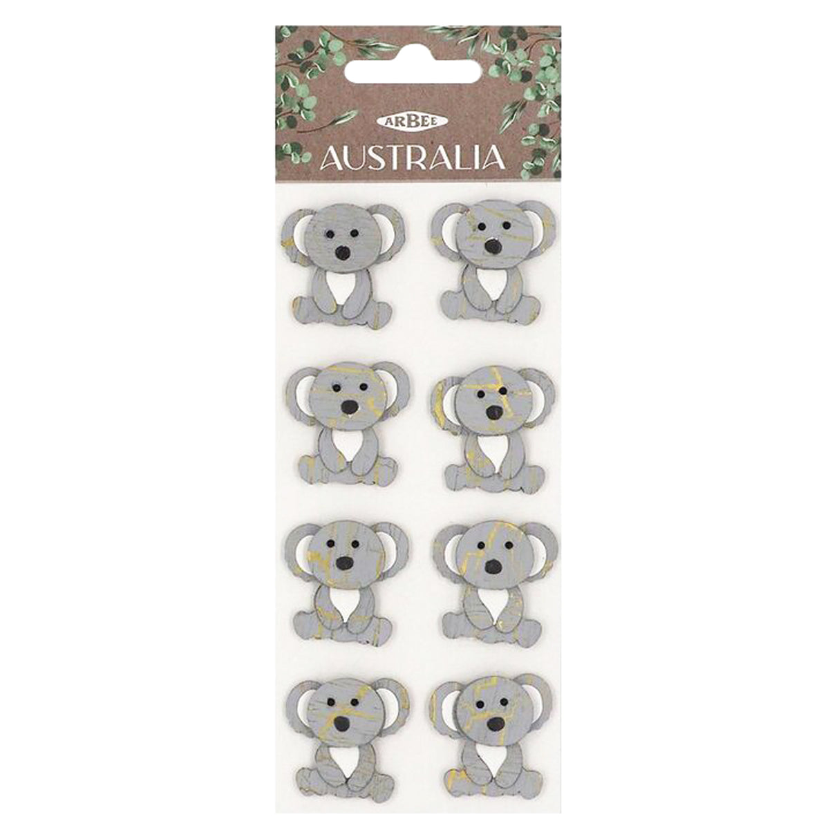 3D Stickers Australian Animals - Koala - Zart