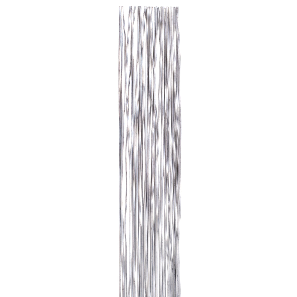 Bundle of straight 8 Gauge Armature Wire pieces aligned vertically on a white background. The thicker silver rods display substantial diameter and rigidity, suitable for heavy-duty armatures and structural sculpting applications.