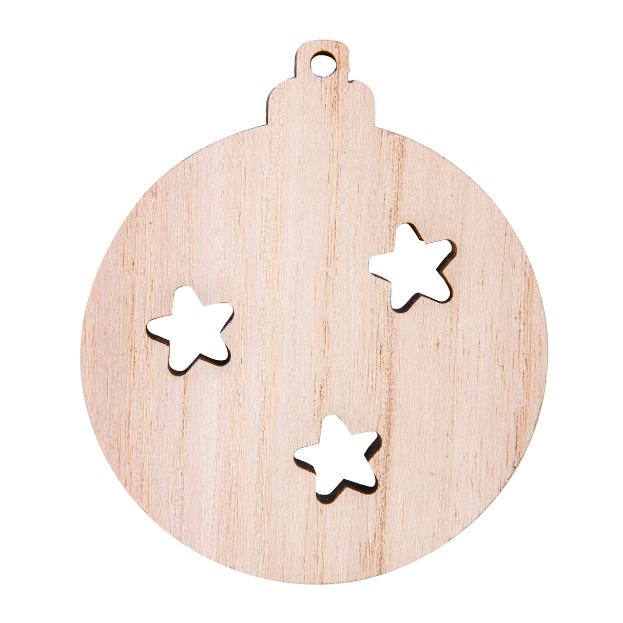 Wooden Xmas Shapes Large Assorted Pack of 30