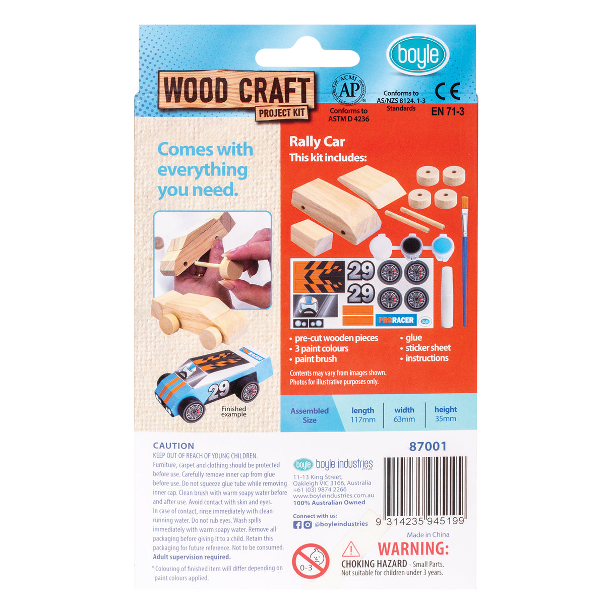 Wooden Car Painting Kit - Zart