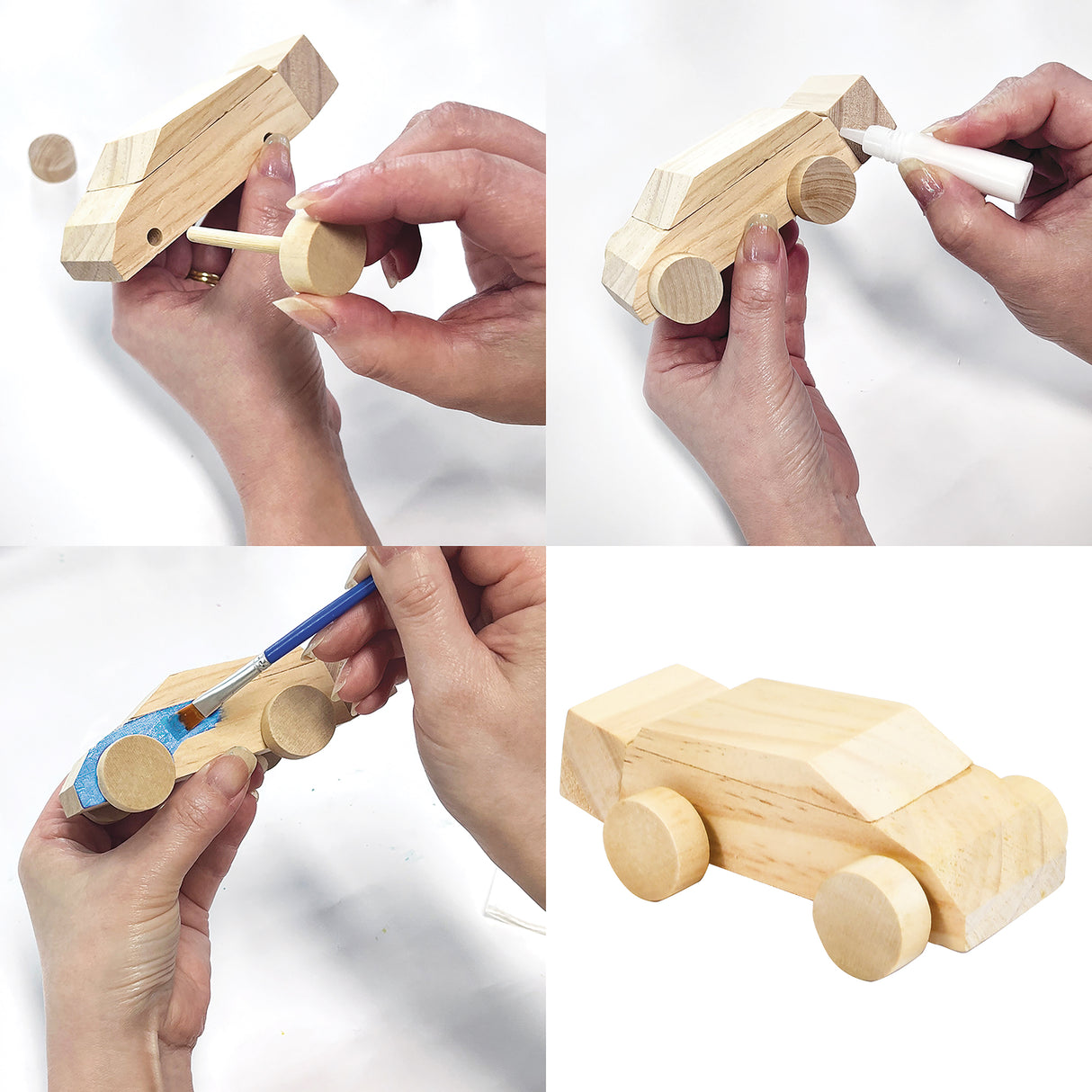 Wooden Car Painting Kit - Zart