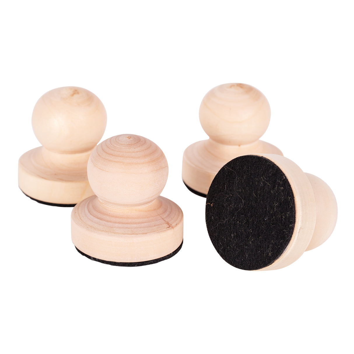 Wooden Button Brayer Pack of 10 - Zart