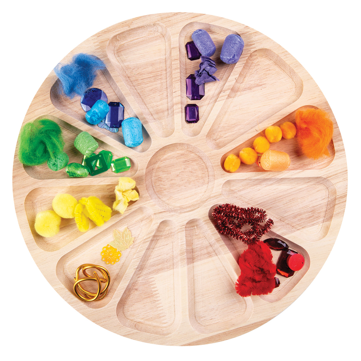 Wooden Colour Wheel Tray - Zart