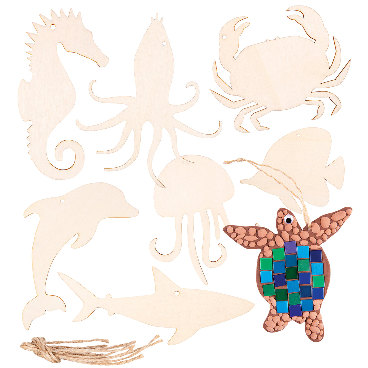 Wooden Australian Shapes Pack of 24 - Zart