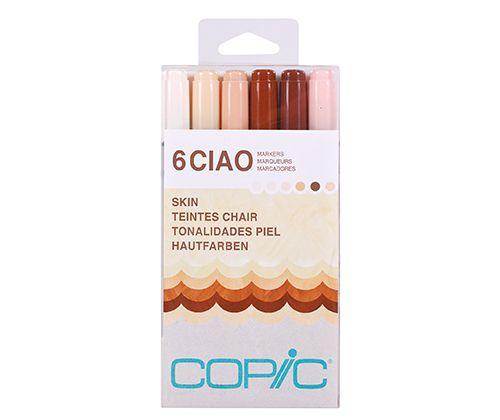 Copic Ciao Marker Set Skin Pack of 6 - Zart