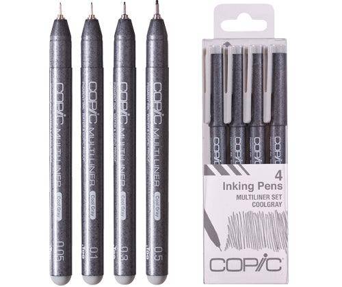 Copic Multiliner cool grey 0,05 mm, tekenpen met water- en alcoholbestendige pigmentinkt in cool grey, professionele fineliner voor schetsen, illustraties en contouren Copic Multiliner cool grey 0,05 mm, tekenpen met water- en alcoholbestendige pigmentinkt in cool grey, professionele fineliner voor schetsen, illustraties en contouren
