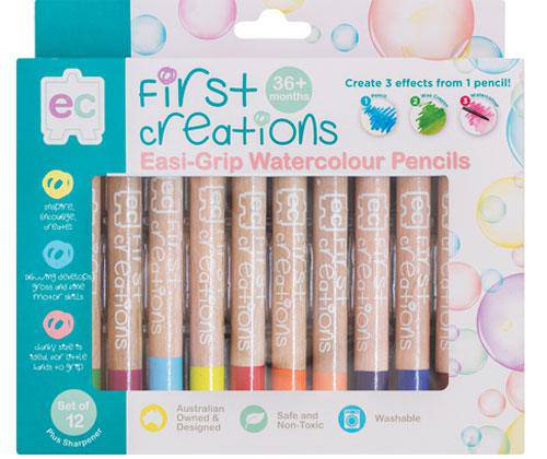 Easi-Grip Watersoluble Chunky Pencils Pack of 12 - Zart