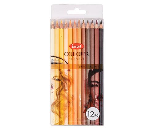 Jasart Skin Tones Pencils Pack of 12 - Zart
