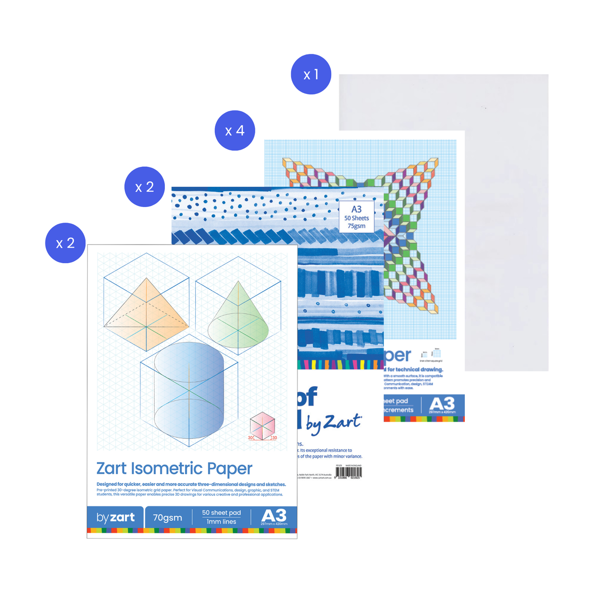 Technical Drawing and Rendering Paper Packs