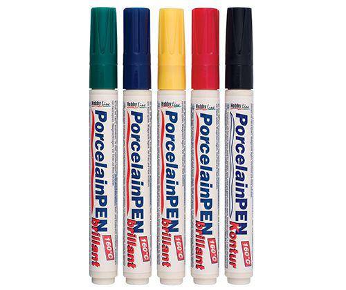 Kreul Porcelain Markers Pack of 5 - Zart