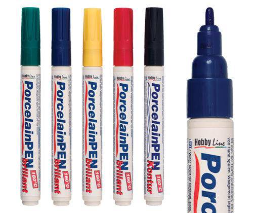 Kreul Porcelain Markers Pack of 5 - Zart