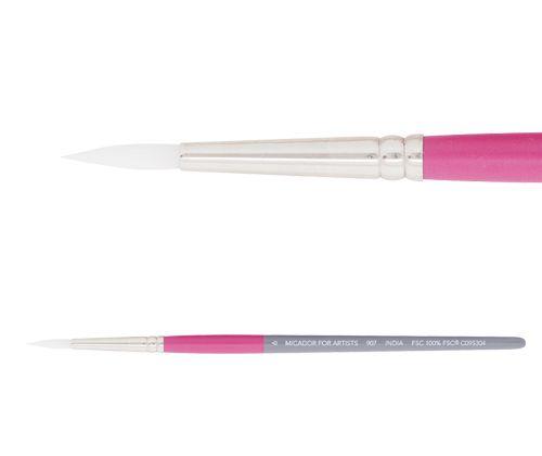 Micador Taklon Round 907 Brushes Pack of 6 - Zart