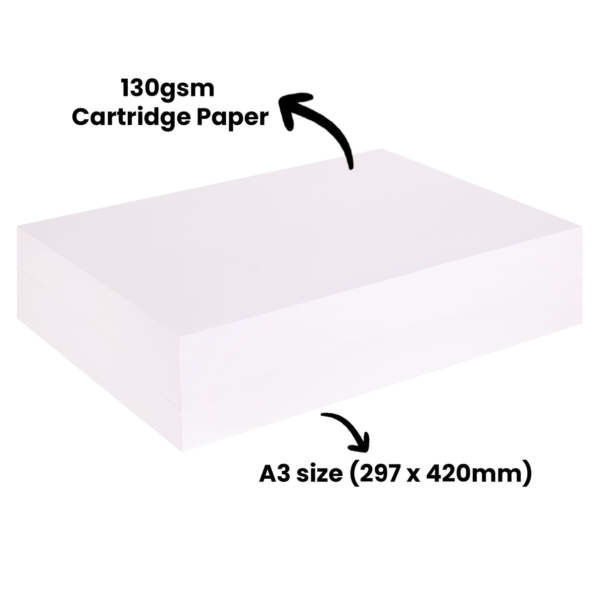 Cartridge Paper 130gsm Pack of 500 - Zart