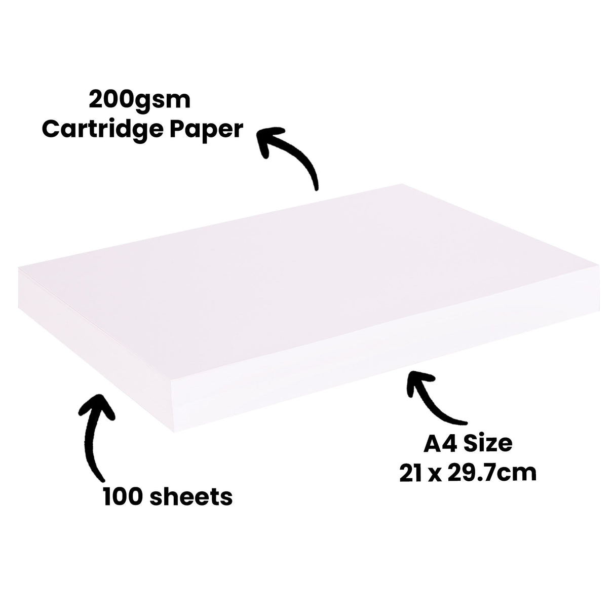 Cartridge Paper 200gsm Ream of 100 - Zart