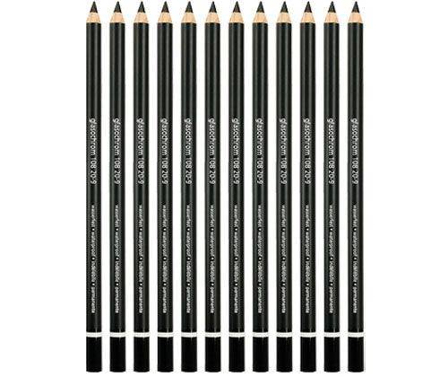 Glasochrom Pencils Black Pack of 12 - Zart
