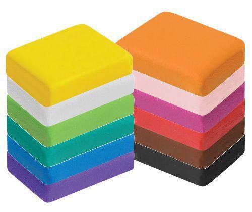 Modelina Coloured Modelling Clay 252g Pack of 12 - Zart