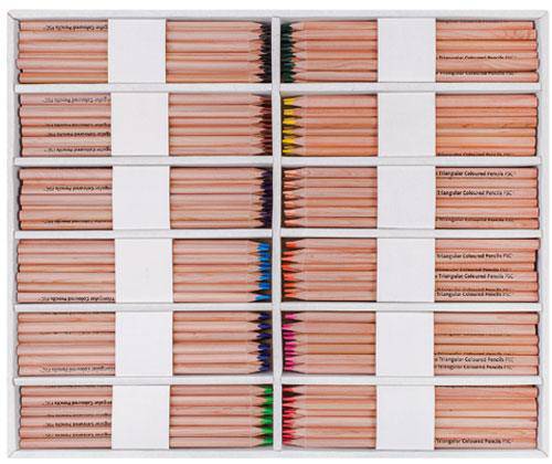 Zart Basics Triangular Coloured Pencils - Zart