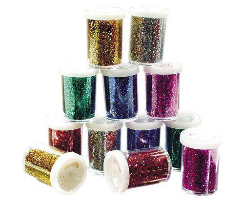 Cololured Glitter Pepper Shakers Pack of 12 - Zart