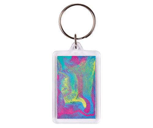 Rectangle Key Ring Tags Pack of 10 - Zart