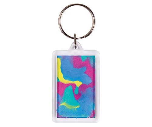 Rectangle Key Ring Tags Pack of 10 - Zart