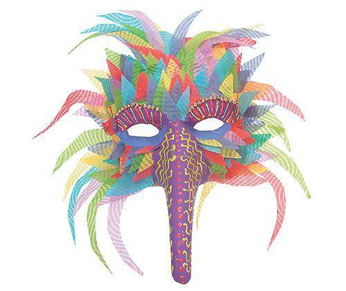 Papier-mache Bird Mask - Zart