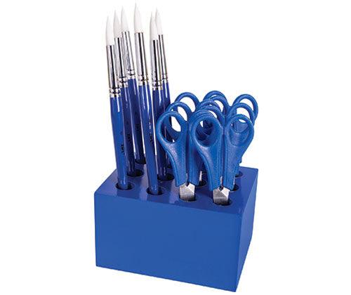 ColourSorts Classroom Organisers by Zart: Scissor & Brush Storage Block - Zart