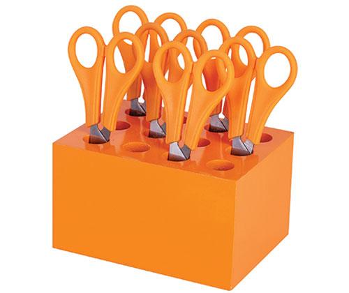 ColourSorts Classroom Organisers by Zart: Scissor & Brush Storage Block - Zart