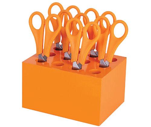 ColourSorts Classroom Organisers by Zart: Scissor and Brush Storage Block Set Pack of 6 - Zart