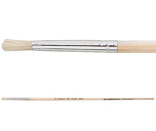 Hog Hair Round Bristle Brushes Pack of 12 - Zart