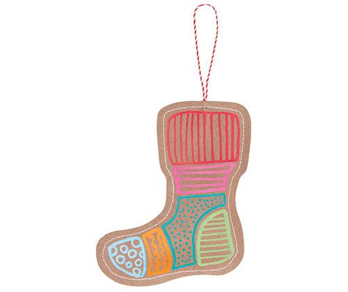 Stitched Kraft Christmas Ornaments Pack of 10 - Zart